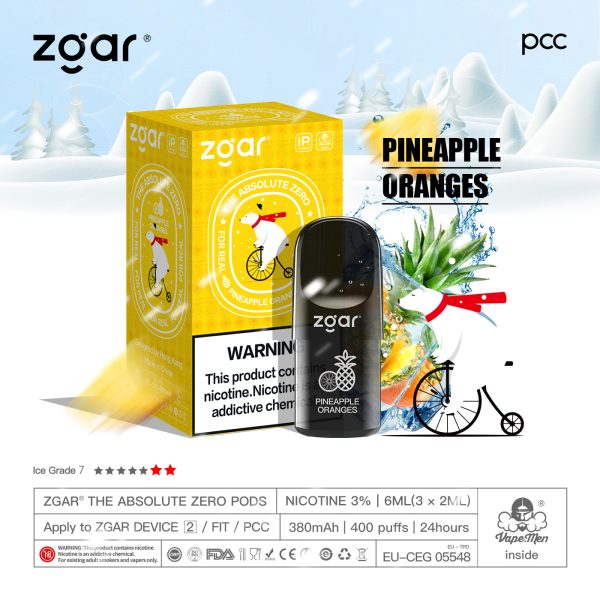 zgar Pods pineapple oranges